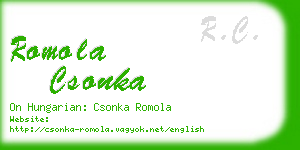 romola csonka business card